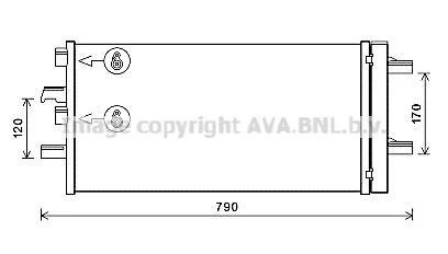 Радіатор кодиціонера CLEVER FIT AVA AVA COOLING BW5550D