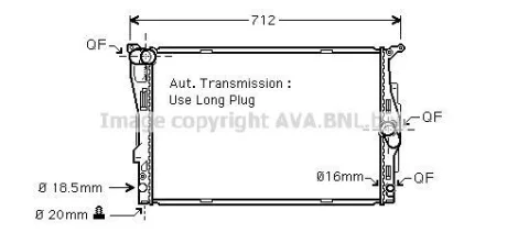 Радіатор, Система охолодження двигуна CLEVER FIT AVA AVA COOLING BWA2303