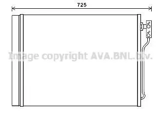 Радіатор кондиціонера BMW 5F10 1,6i 2,0i 11> AVA AVA COOLING BWA5435D
