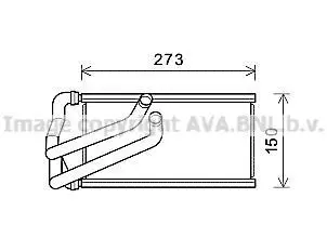 Теплообмінник, система опалення салону CLEVER FIT AVA AVA COOLING CR6140