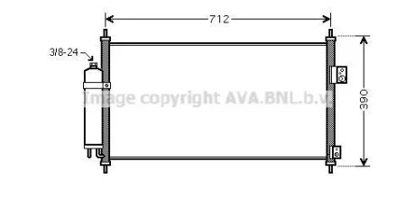 Радіатор кодиціонера CLEVER FIT AVA AVA COOLING DN5263D