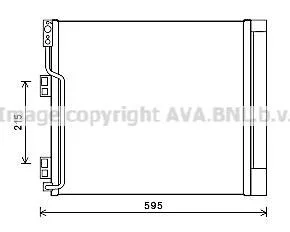 AVA Радіатор кондиціонера NISSAN NV200 ФУРГОН 1.5 DCI 85 (M20, M20N, M20M) 2010.02 - AVA COOLING DN5355D