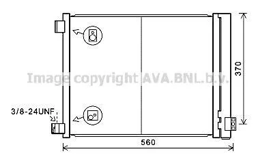 AVA Радіатор кондиціонера NISSAN MICRA (2010) 1.2 AVA COOLING DN5427D