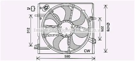 Вентилятор AVA AVA COOLING DN7536