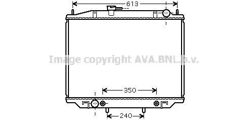 Радіатор, Система охолодження двигуна CLEVER FIT AVA AVA COOLING DNA2262 (фото 1)