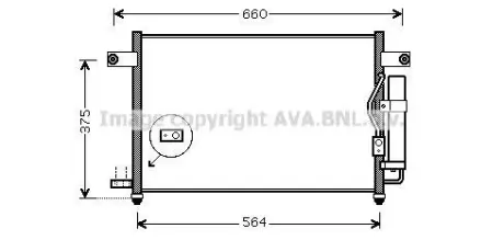 Радіатор кодиціонера CLEVER FIT AVA AVA COOLING DW5049D