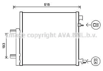Радіатор кодиціонера CLEVER FIT AVA AVA COOLING DWA5140D (фото 1)
