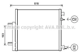 Радіатор кодиціонера CLEVER FIT AVA AVA COOLING DWA5140D