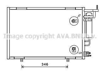 AVA Радіатор кондиціонера FORD FIESTA VI (CCN) (12-) (вир-во AVA) AVA COOLING FD5615D