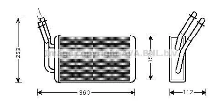 AVA Радіатор пічки FORD TRANSIT TOURNEO (2000) 2.0 TDI AVA COOLING FD6316