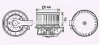 Вентилятор обігрівача салону Ford Fiesta (08-) AVA AVA COOLING FD8629 (фото 1)
