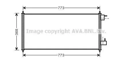 Радіатор кондиціонера Ford Tranzit Connect 1,8DI-TDCI 02-13 AVA AVA COOLING FDA5361
