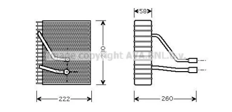 Испаритель кондиционера Ford Fiesta, Fusion (01-) AVA AVA COOLING FDV330