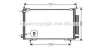 Конденсор кондиціонера CR-V 20i MT/AT 02- (AVA) AVA COOLING HD5201D (фото 1)
