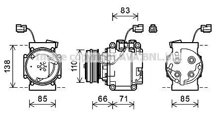 Компресор кондицiонера CLEVER FIT AVA AVA COOLING HDAK260 (фото 1)