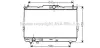 Радіатор охолодження двигуна Hyundai Santa Fe (01-06) 2,0d MT AVA AVA COOLING HY2113 (фото 1)