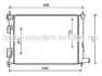 Радіатор охолодження двигуна Hyundai Accent (11>) 1.4i-1.6i MT AVA AVA COOLING HYA2277 (фото 1)