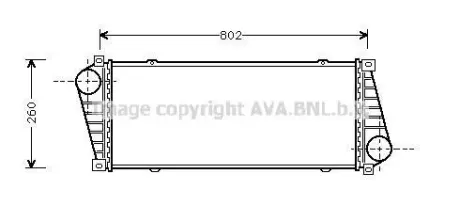 Інтеркулер MB SPRINTER 2.9TD 95- (AVA) AVA COOLING MSA4217