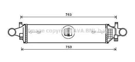 Інтеркулер AVA AVA COOLING MSA4658