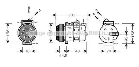 Компресор кондицiонера AVA AVA COOLING MSAK277