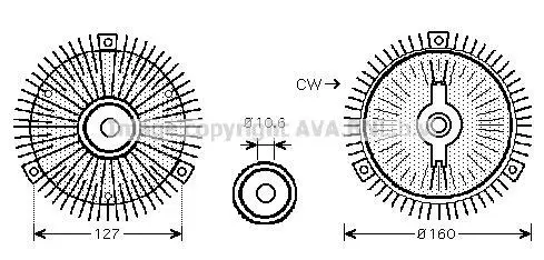 Віскомуфта AVA AVA COOLING MSC488 (фото 1)