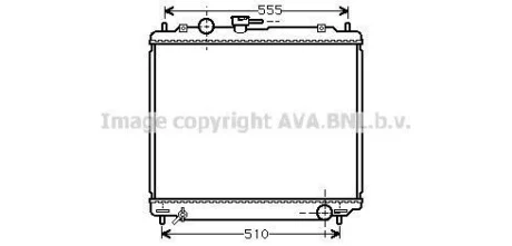 Радіатор, Система охолодження двигуна CLEVER FIT AVA AVA COOLING MT2109