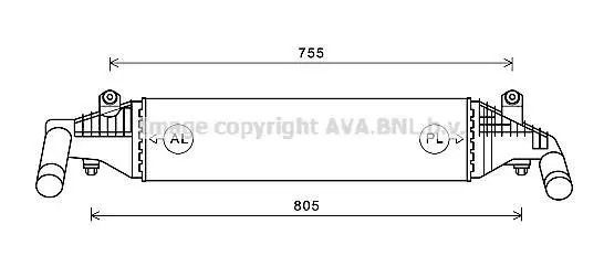 Інтеркулер AVA AVA COOLING MZ4267 (фото 1)
