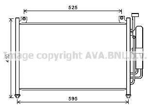Радиатор кондиционера Mazda 2 (07-) AVA AVA COOLING MZA5236D