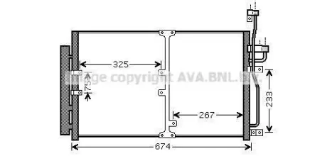 Радіатор кондиціонера AVA AVA COOLING OL5425D