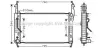 Радіатор охолодження двигуна Chevrolet Captiva (07-) 2,0d AT AVA AVA COOLING OLA2424 (фото 1)