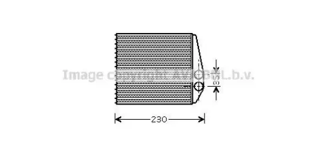 Радіатор обігрівача салону Opel Vectra C (02-) AVA AVA COOLING OLA6355