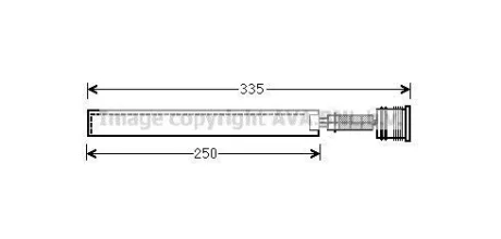 Осушувач кондиціонера Chevrolet Cruze (09-), Malibu (12-)/Opel Astra J (09-), Insignia A (08-) AVA AVA COOLING OLD645