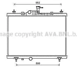 Радіатор, Система охолодження двигуна AVA AVA COOLING RT2603