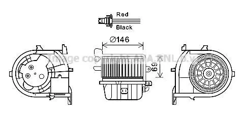 Вентилятор салону AVA AVA COOLING RT8588 (фото 1)