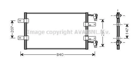 Радіатор кондиціонера AVA AVA COOLING RTA5314