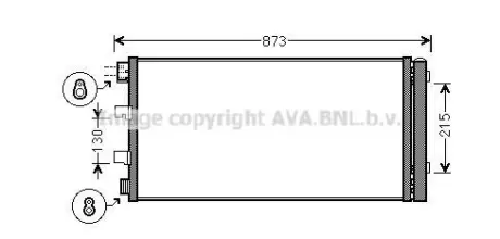 Радіатор кондиціонера Renault Master (10-)/Opel Movano (10-) 2.3 CDTI AVA AVA COOLING RTA5475D