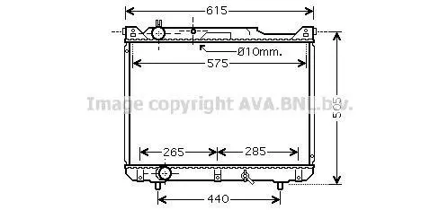 Радіатор, Система охолодження двигуна CLEVER FIT AVA AVA COOLING SZ2099 (фото 1)
