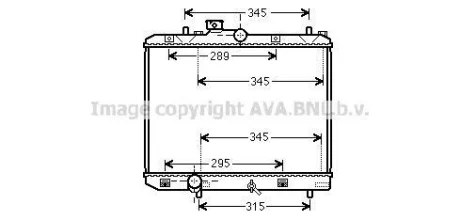 Радіатор, Система охолодження двигуна CLEVER FIT AVA AVA COOLING SZ2111