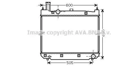 Радиатор охлаждения двигателя Toyota Hiace (95-) AVA AVA COOLING TO2471