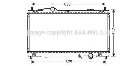 Радіатор охолодження двигуна Lexus GS (05-) AVA AVA COOLING TO2495