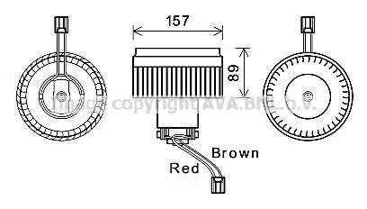 Вентилятор салону AVA AVA COOLING VO8176
