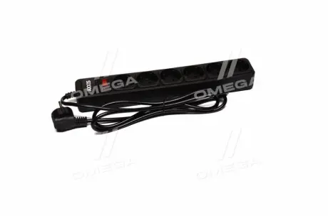 Мережевий фільтр-подовжувач Optima Base 6 1,8m BLACK провід 3*0,75мм2<AXXIS> Axxis Ax-1260