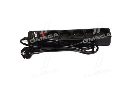 Мережевий фільтр-подовжувач з USB2 Optima Base 5 1,5m BLACK провід 3*0,75мм2 <AXXIS> Axxis Ax-1264