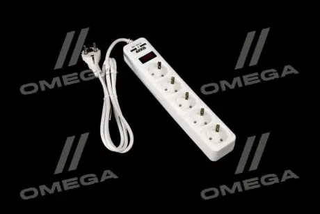 Мережевий фільтр-подовжувач з USB2 Optima Base 5 1,5m WHITE провід 3*0,75мм2<AXXIS> Axxis Ax-1265