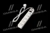 Мережевий фільтр-подовжувач з USB2 Optima Base 5 1,8m WHITE провід 3*0,75мм2 <AXXIS> Axxis Ax-1267 (фото 2)