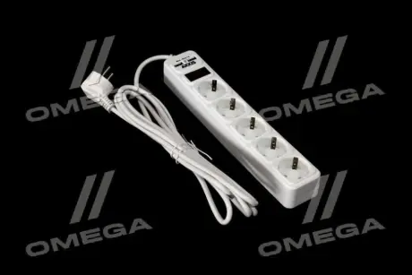Мережевий фільтр-подовжувач з USB2 Optima Base 5 3m WHITE провід 3*0,75мм2<AXXIS> Axxis Ax-1269