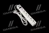Мережевий фільтр-подовжувач з USB2 Optima Base 6 1,5m WHITE провід 3*0,75мм2<AXXIS> Axxis Ax-1271 (фото 1)