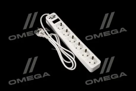 Мережевий фільтр-подовжувач з USB2 Optima Base 6 1,5m WHITE провід 3*0,75мм2<AXXIS> Axxis Ax-1271