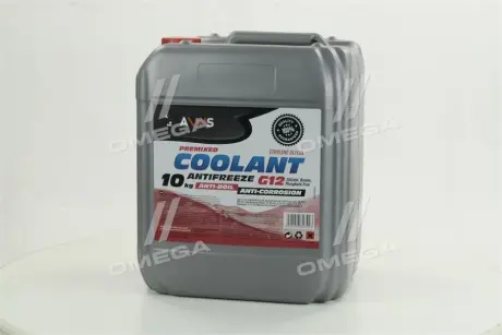 Антифриз RED G12 Сoolant <AXXIS> (красный) (Канистра 10кг)) Axxis AX-2003