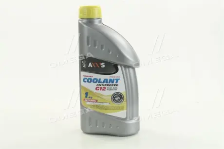 Антифриз YELLOW G12 Сoolant <AXXIS> (жовтий) (Каністра 1кг))) Axxis AX-2007